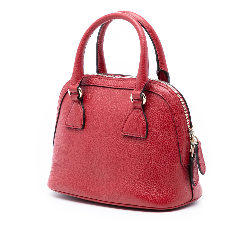 Pre-Loved Gucci Mini Leather GG Charm Dome Satchel - Picture 2 of 7